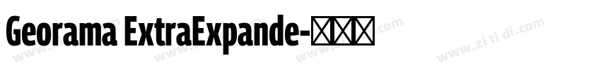 Georama ExtraExpande字体转换